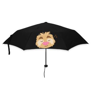 Visage de paresseux endormi super mignon - Parapluie standard - noir - Devant