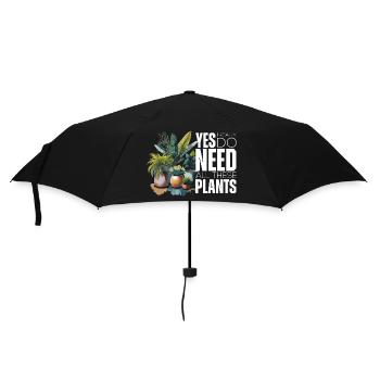 Yes i really do need all these plants - Regenschirm (klein) - Schwarz - Vorne