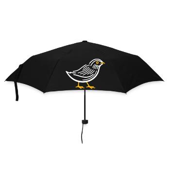 quail small quail bird - Umbrella (small) - black - Front