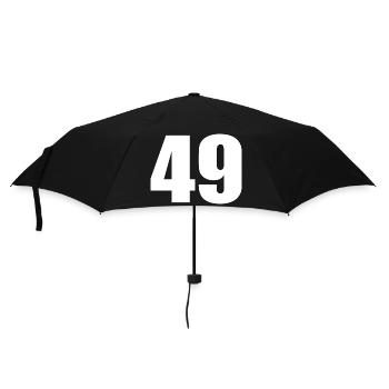49th Birthday 49 Years Anniversary 49 Years Number 49 - Umbrella (small) - black - Front
