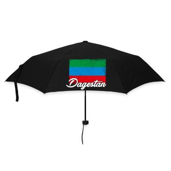 Dagestanisch Flagge Dagestan Adler Urlaub - Regenschirm (klein) - Schwarz - Vorne