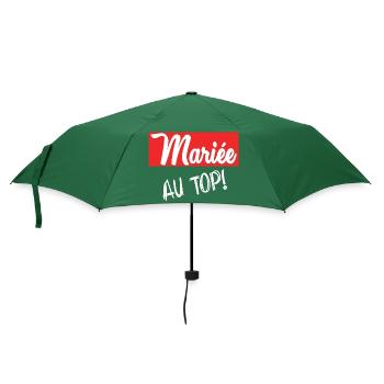 ICH HABE GERADE GEHEIRATET. Junggesellinnenabschied. VALENTINSTAG. PAAR - Regenschirm (klein) - Flaschengrün - Vorne