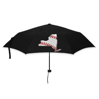New York (United States) | real baseball | Map - Umbrella (small) - black - Front