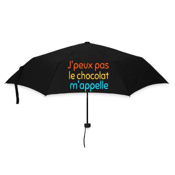 J' peux pas, le chocolat m'appelle - Parapluie standard - noir - Devant