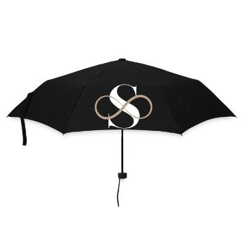Infinite Letter s - Umbrella (small) - black - Front