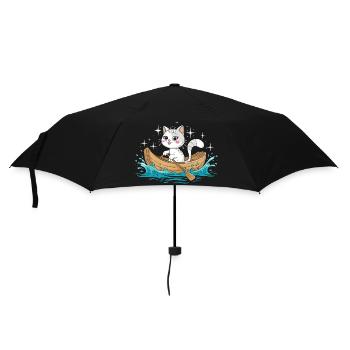 Un pédalo pour chat - Parapluie standard - noir - Devant
