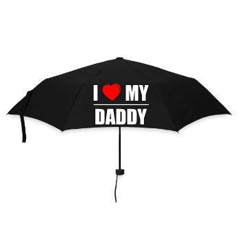 Font design "I love my Daddy" - Umbrella (small) - black - Front
