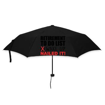 Retirement Design For Men Women Retired People - Parapluie standard - noir - Devant