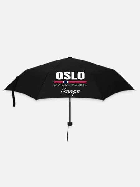 Oslo - Regenschirm (klein) - Schwarz