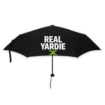 Real Yardie Jamaican Flag Tee - Regenschirm (klein) - Schwarz - Vorne