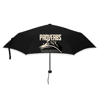 Proverbs 3 5 6 Trust Mr. Berg Faith - Umbrella (small) - black - Front