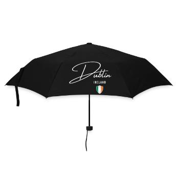 Dublin, Irland, elegantes Design Dublin - Regenschirm (klein) - Schwarz - Vorne