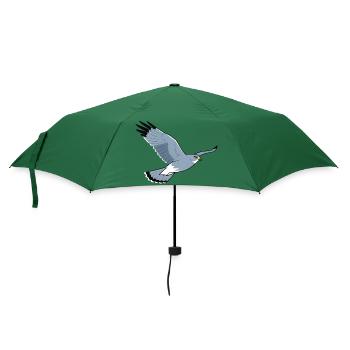 Poule Busard Circus Cyaneus Oiseau de proie - Parapluie standard - vert bouteille - Devant