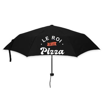 King of Pizza Personalized Pizza Gift - Umbrella (small) - black - Front