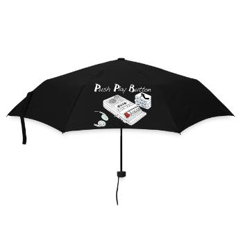 Vintage Music Theme - Umbrella (small) - black - Front