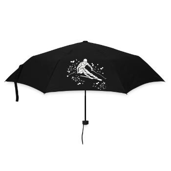 Ski alpin Sports d’hiver Ski nordique - Parapluie standard - noir - Devant