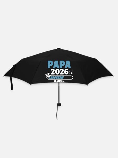 Papa 2026 Loading... - Regenschirm (klein) - Schwarz