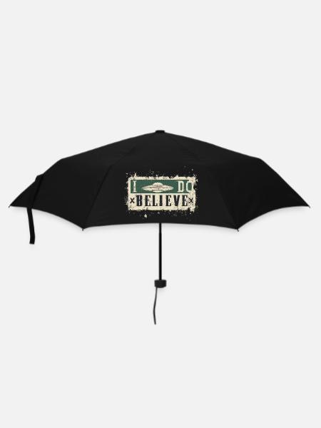 Ich glaube an UFOs - Regenschirm (klein) - Schwarz