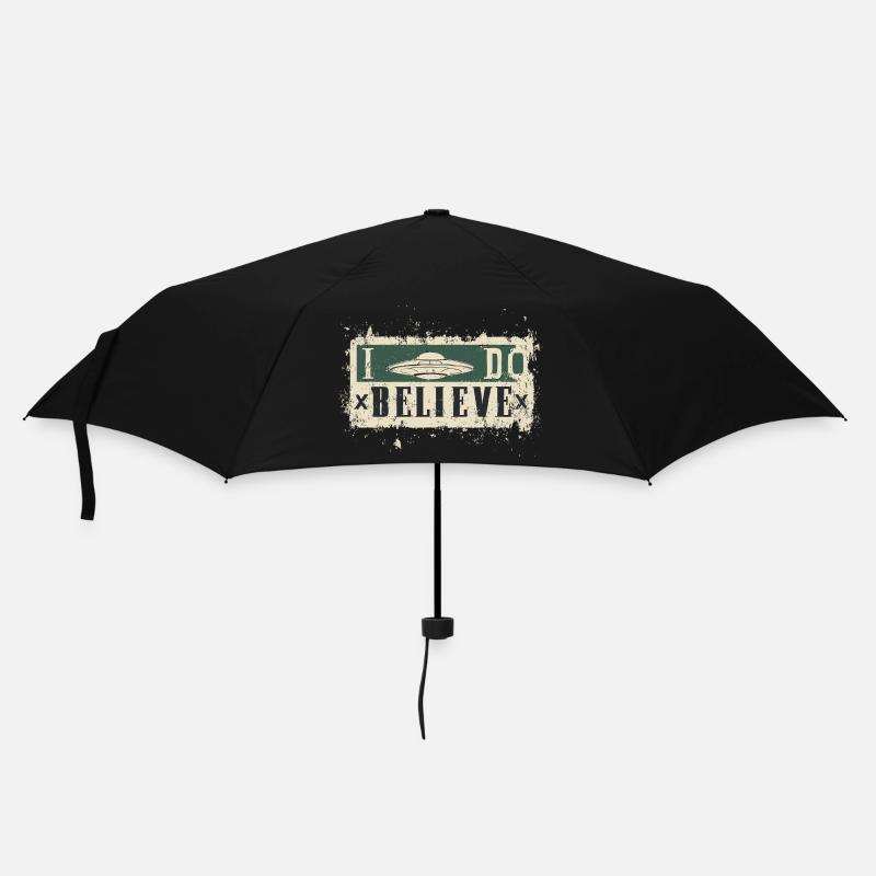 Ich glaube an UFOs - Regenschirm (klein) - Schwarz