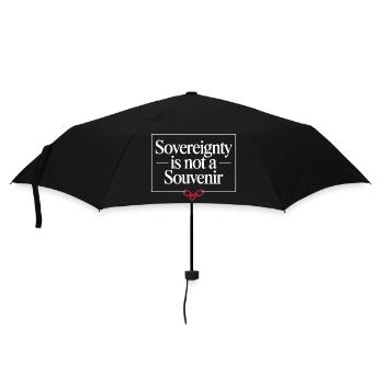 Politischer Protest der Souveränität Grönlands gegen - Regenschirm (klein) - Schwarz - Vorne