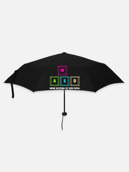 Zocken Computerspieler Zocker Gaming Gamer - Regenschirm (klein) - Schwarz