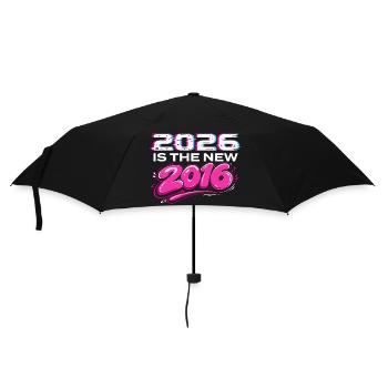 2026 Neue 2016 Throwback-Internet-Vibes - Regenschirm (klein) - Schwarz - Vorne