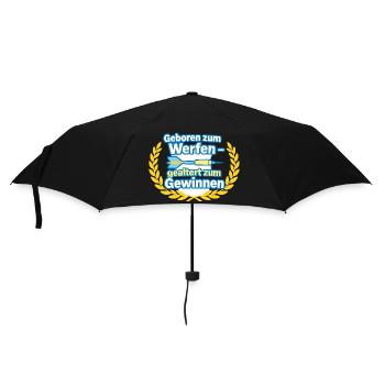 Geboren zum Werfen – Siegmotiv - Regenschirm (klein) - Schwarz - Vorne