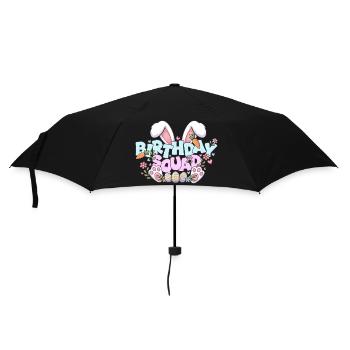 Birthday Squad Happy Easter Sunday Rabbit Bunny - Umbrella (small) - black - Front