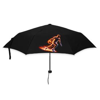 Conception sportive énergétique du joueur de basket-ball - Parapluie standard - noir - Devant