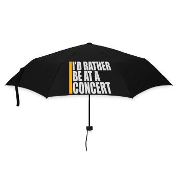 Je préférerais être à un concert Lustig Musik Konzert - Parapluie standard - noir - Devant