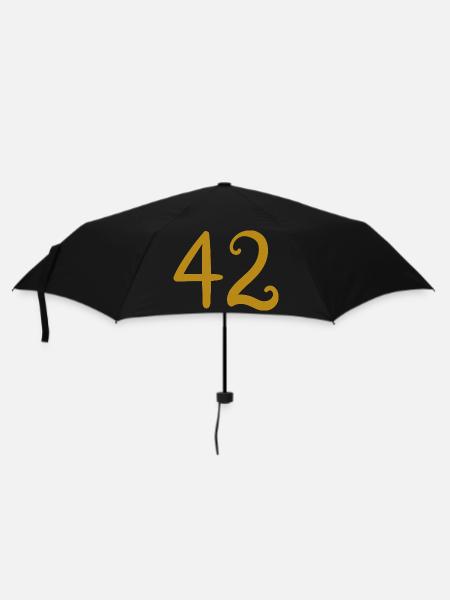 42 - Regenschirm (klein) - Schwarz