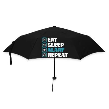 Eat Sleep Alaaf Repeat Carnival Cologne Costume - Umbrella (small) - black - Front