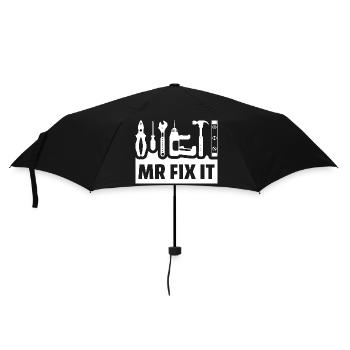 Silhouette de la boîte à outils MrFixIt - Parapluie standard - noir - Devant