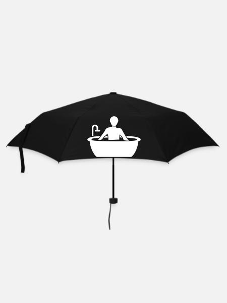 Baden Badewanne - Regenschirm (klein) - Schwarz