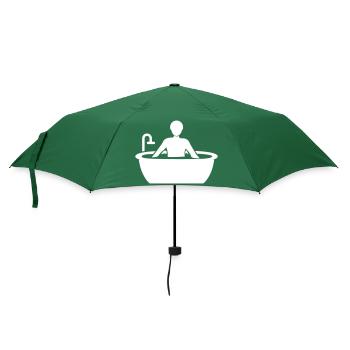 Bathing Bathtub - Umbrella (small) - bottlegreen - Front
