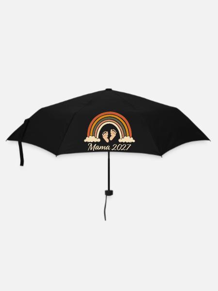 Annonce de grossesse maman 2027 Rainbow - Parapluie standard - noir