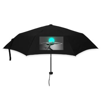 Sonne und Baum - Regenschirm (klein) - Schwarz - Vorne