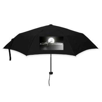 Sonne und Baum - Regenschirm (klein) - Schwarz - Vorne