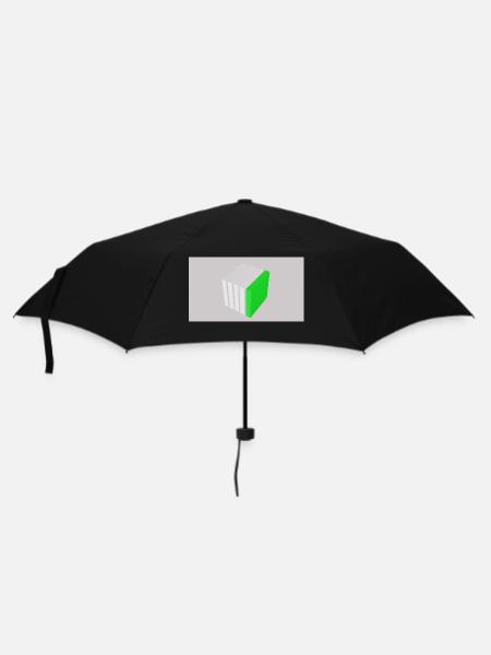 Splitting cube green - Umbrella (small) - black