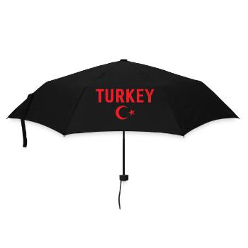 Turkey Vintage Turkish Turkey - Umbrella (small) - black - Front