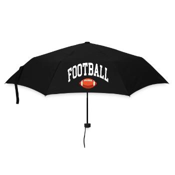 Football - Regenschirm (klein) - Schwarz - Vorne