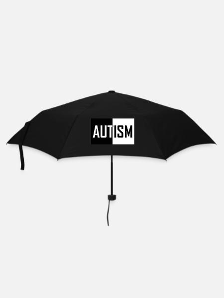 Autismus - Regenschirm (klein) - Schwarz