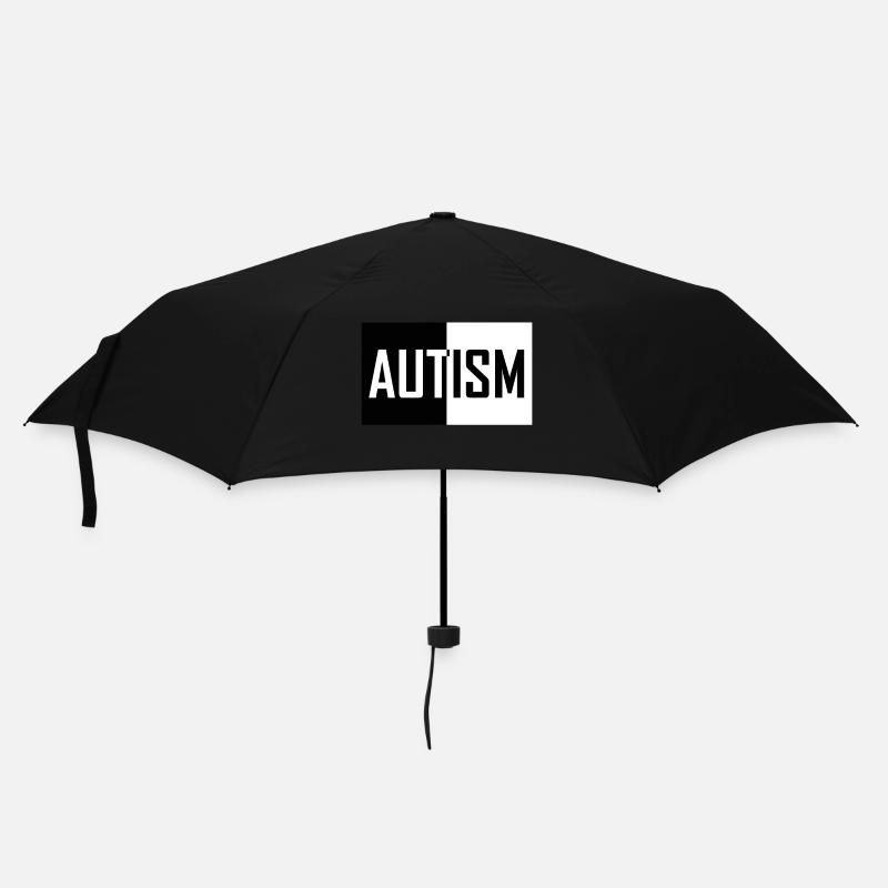Autismus - Regenschirm (klein) - Schwarz