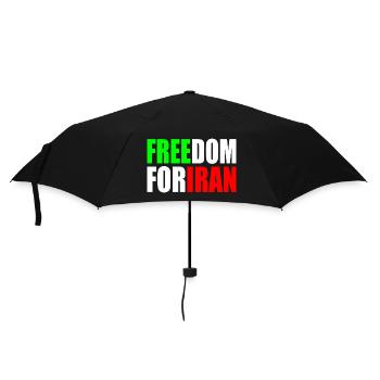 Freedom for iran - Regenschirm (klein) - Schwarz - Vorne
