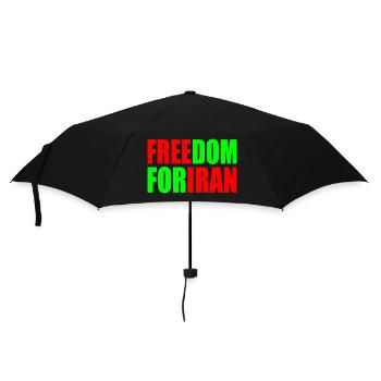 Freedom for iran - Regenschirm (klein) - Schwarz - Vorne