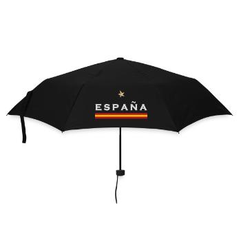 Spanien Fußball Trikot Spanische Flagge - Regenschirm (klein) - Schwarz - Vorne