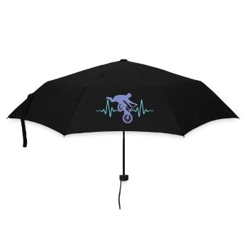 Heartbeat BMX Heart Rate ECG | Colors can be changed - Umbrella (small) - black - Front