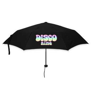 Discoking 70er Jahre Party groovy des années 70 Disco King - Parapluie standard - noir - Devant