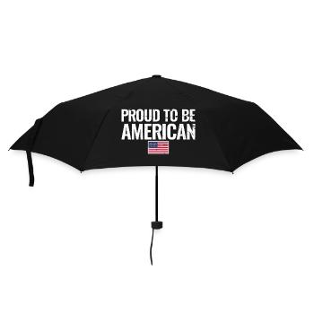 Proud To Be American USA Flag American - Umbrella (small) - black - Front