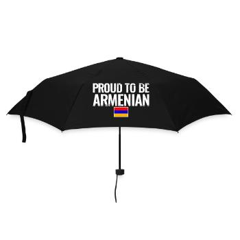 Fier d’être Arménien Arménie Drapeau arménien - Parapluie standard - noir - Devant